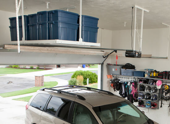 Overhead garage storage