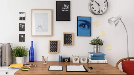 Organized and inspiring office space