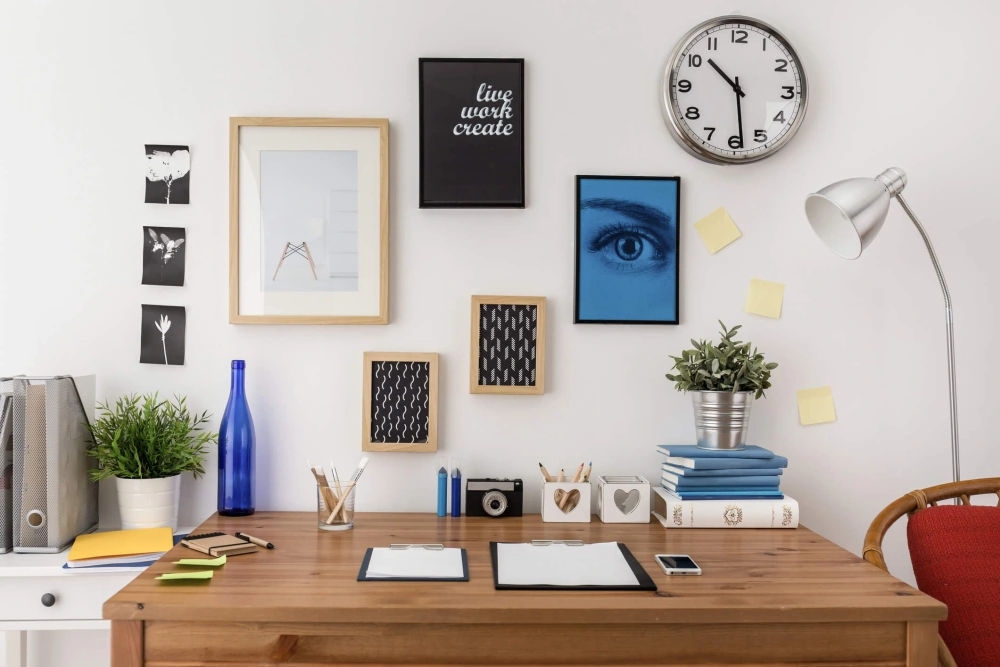 Organized and inspiring office space