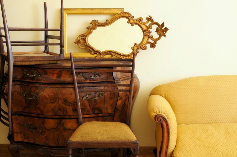 Storing Furniture Wooden Chairs