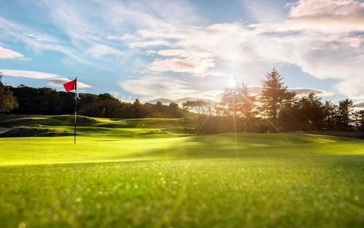 A sunny golf course at Cress Creek Country Club.